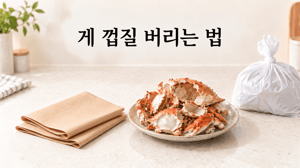 게 껍질 버리는 법과 꽃게·대게 껍데기 일반쓰레기 배출
